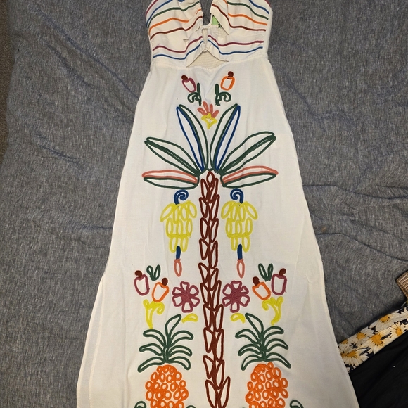 FARM Rio Colorful Embroidered Maxi Dress - Picture 10 of 11